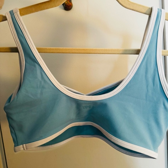 ABERCROMBIE aqua blue YPB studioFLEX Sports Bra - Picture 4 of 4